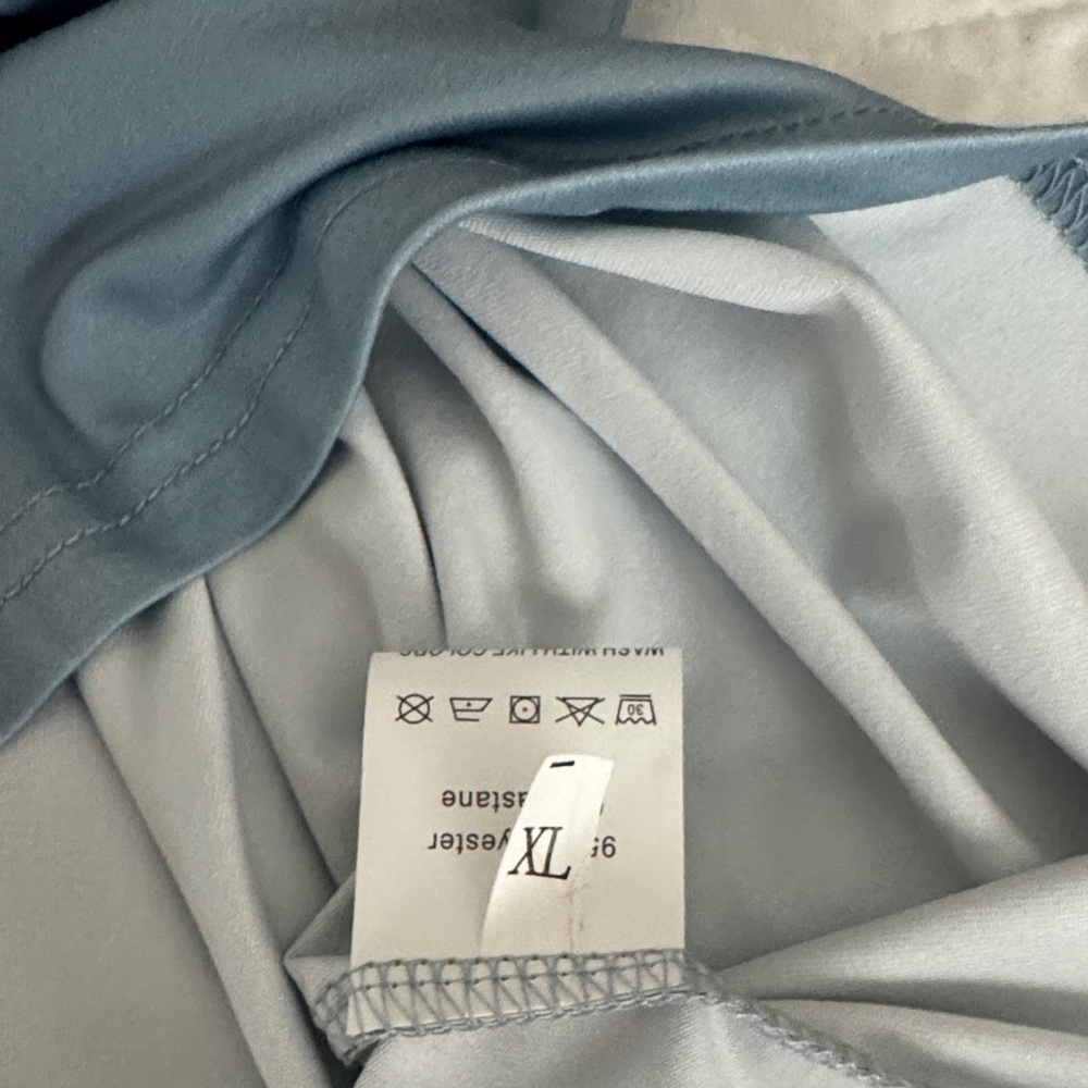 Light Blue Graphic Pajama Set NWOT - Picture 6 of 10